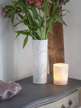 Laura Ashley White Pussywillow Stoneware Straight  Vase Large